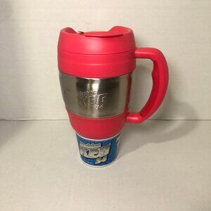 NEW Bubba Keg 34 oz - Insulated Travel Mug Pink With Chrome And Flip-Top Lid